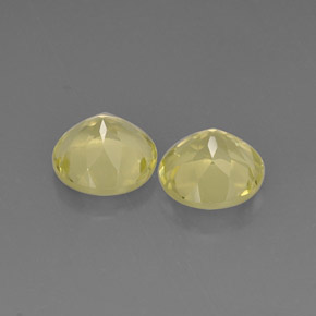 Pedras preciosas de quartzo amarelo natural de  ct, corte redondo, VVS-VS