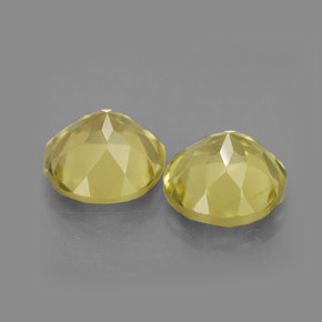 Pedras preciosas de quartzo amarelo natural de  ct, corte redondo, VVS-VS