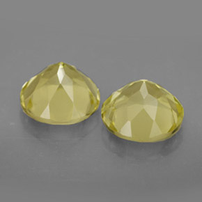 Pedras preciosas de quartzo amarelo natural de  ct, corte redondo, VVS-VS