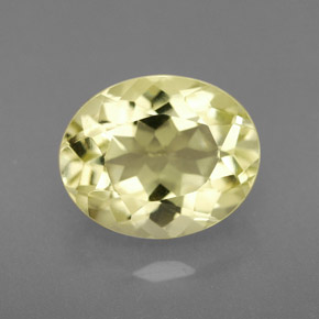 Quartzo amarelo natural 3,05ct, corte oval, VVS