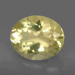 Quartzo amarelo natural 3,35ct, corte oval, VVS-VS