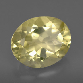 Quartzo amarelo natural 3,35ct, corte oval, VVS-VS