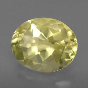 Quartzo amarelo natural 3,26ct, corte oval, VVS-VS
