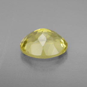 Quartzo amarelo natural 3,55ct, corte oval, VVS
