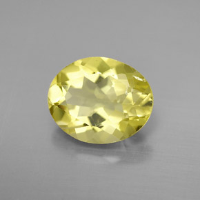 Quartzo amarelo natural 3,24ct, corte oval, VVS-VS