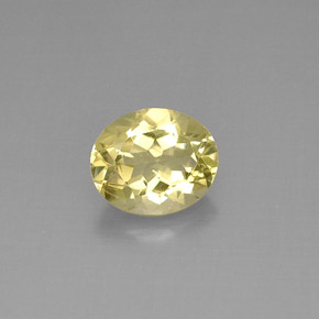 Quartzo amarelo natural 3,29ct, corte oval, VVS