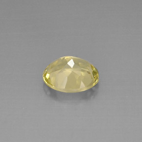 Quartzo amarelo natural 3,29ct, corte oval, VVS