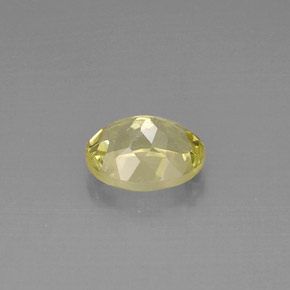 Quartzo amarelo natural 3,86ct, corte oval, VVS