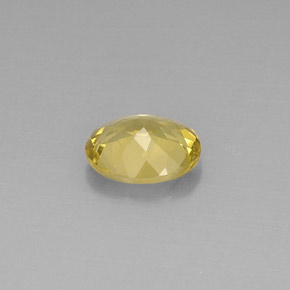 Quartzo amarelo natural 2,86ct, corte oval, VVS