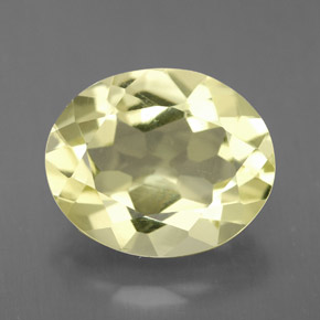 Quartzo amarelo natural 3,05ct, corte oval, VVS