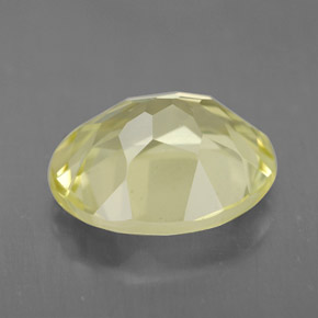Quartzo amarelo natural 3,05ct, corte oval, VVS