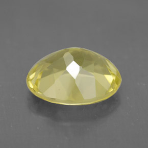 Quartzo amarelo natural 3,07ct, corte oval, VVS