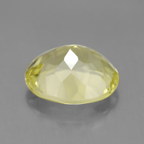 Quartzo amarelo natural 3,38ct, corte oval, VVS