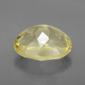 Quartzo amarelo natural 3,60ct, corte oval, VVS