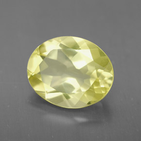 Quartzo amarelo natural 2,97ct, corte oval, VS