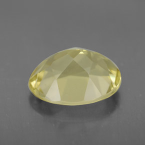 Quartzo amarelo natural 3,10ct, corte oval, VVS