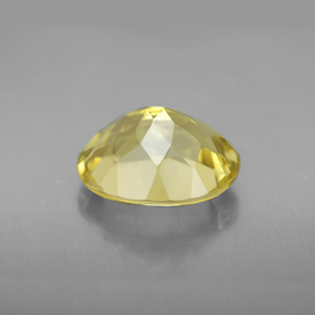 Quartzo amarelo natural 3,26ct, corte oval, VVS