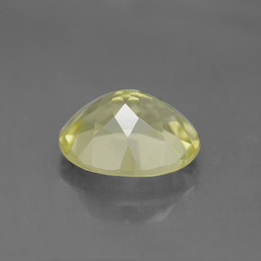Quartzo amarelo natural 3,29ct, corte oval, VVS