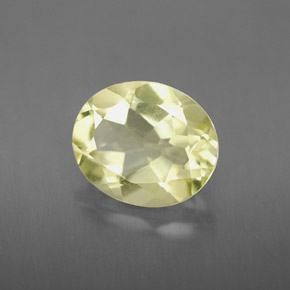 Quartzo amarelo natural 3,28ct, corte oval, VS