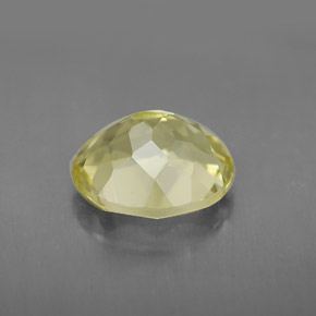 Quartzo limão natural 3,48ct, corte oval, IF
