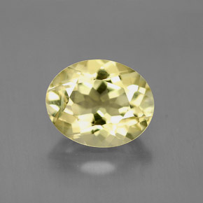 Quartzo amarelo natural 3,72ct, corte oval, VVS-VS