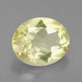 Quartzo amarelo natural 3,37ct, corte oval, VVS-VS
