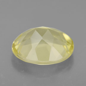 Quartzo amarelo natural 3,37ct, corte oval, VVS-VS