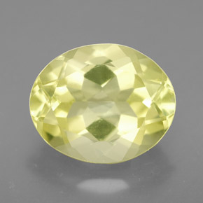 Quartzo amarelo natural 3,68ct, corte oval, VVS