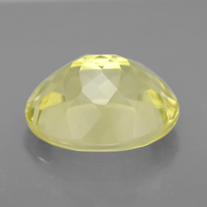 Quartzo amarelo natural 3,68ct, corte oval, VVS
