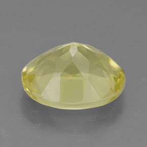 Quartzo amarelo natural 3,52ct, corte oval, VVS