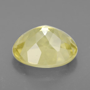 Quartzo amarelo natural 3,52ct, corte oval, VVS