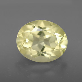 Quartzo Limão Natural 3.18ct, Corte Oval, VVS