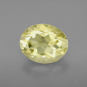 Quartzo amarelo natural 3,38ct, corte oval, VVS