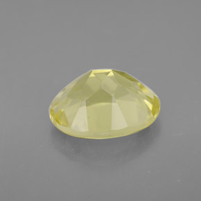 Quartzo amarelo natural 3,38ct, corte oval, VVS