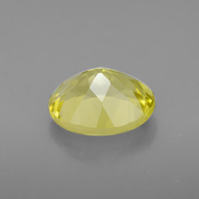 Quartzo amarelo natural 3,34ct, corte oval, VVS