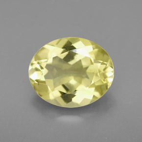 Quartzo amarelo natural 3,17ct, corte oval, VVS-VS