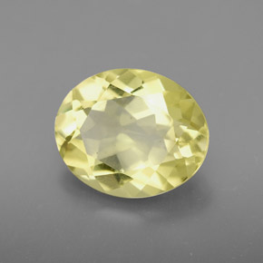 Quartzo amarelo natural 3,17ct, corte oval, VVS-VS