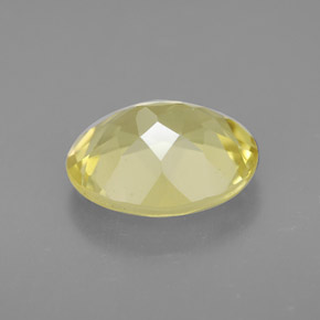 Quartzo amarelo natural 3,17ct, corte oval, VVS-VS