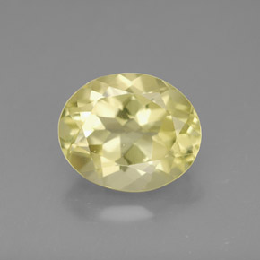 Quartzo amarelo natural 3,45ct, corte oval, VVS-VS