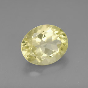 Quartzo amarelo natural 3,45ct, corte oval, VVS-VS