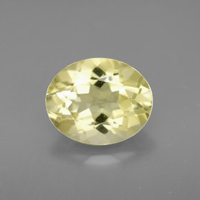 Quartzo amarelo natural 3,11ct, corte oval, VVS