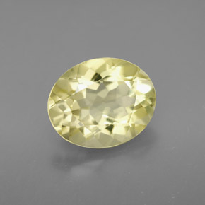 Quartzo amarelo natural 3,11ct, corte oval, VVS