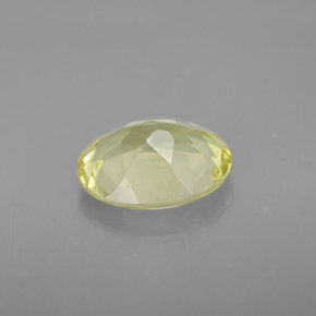 Quartzo amarelo natural 2,91ct, corte oval, VVS