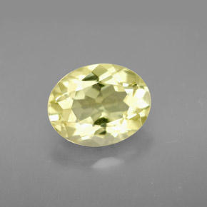 Quartzo amarelo natural 3,47ct, corte oval, VVS