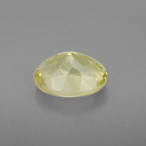 Quartzo amarelo natural 3,47ct, corte oval, VVS
