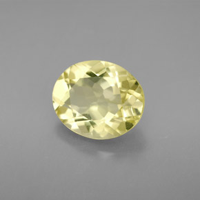 Quartzo amarelo natural 2,96ct, corte oval, VVS