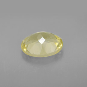 Quartzo amarelo natural 2,96ct, corte oval, VVS