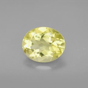 Quartzo amarelo natural 3,03ct, corte oval, VVS