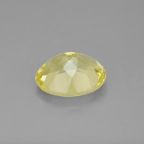 Quartzo amarelo natural 3,03ct, corte oval, VVS