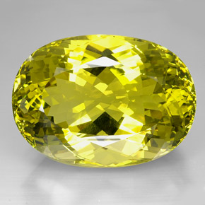 Quartzo amarelo natural 604,50ct, corte oval, VVS